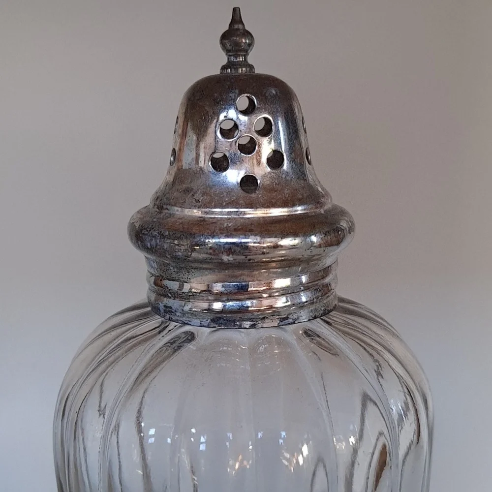 Antique Glass Muffineer Sugar Shaker - Picture 2 of 6